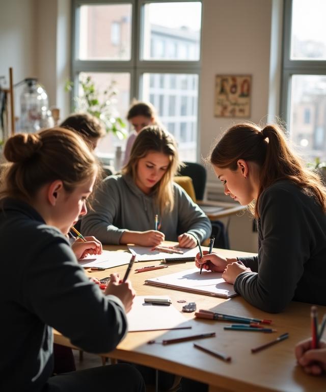 Adult beginner drawing class in Dublin studio